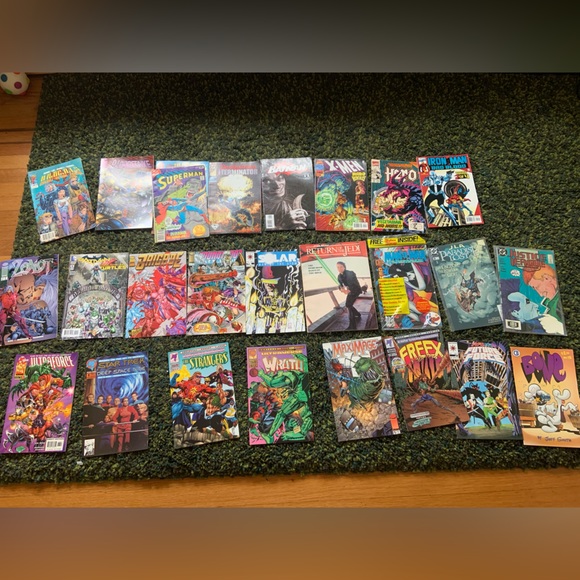 Other - 25+ Vintage Comic Books Bundle (80s-90s) - Marvel, DC, Image, Malibu & More!